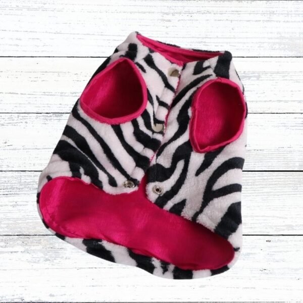 16 Chaleco Animal Print de Zebra: Elegancia para Perritas a la Moda