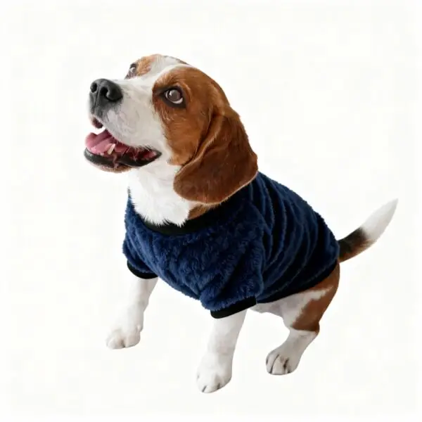 Chaleco de Tela Polar Azul Marino